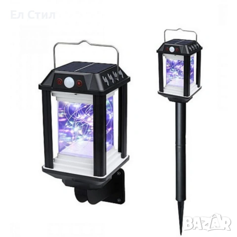 Градинска индукционна соларна лампа, снимка 6 - Соларни лампи - 53804434