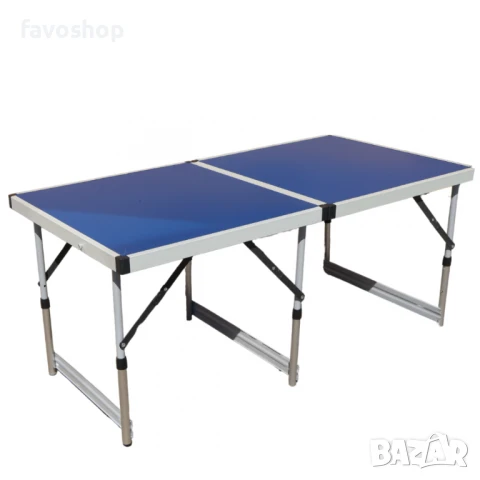 Сгъваема водоустойчива маса с алуминиева рамка и син PVC плот, снимка 2 - Други - 51027310
