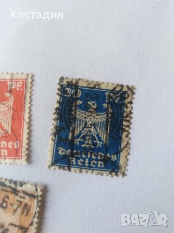 Пощенска марка 7бр-Германия райх 1924, снимка 5 - Филателия - 40020802