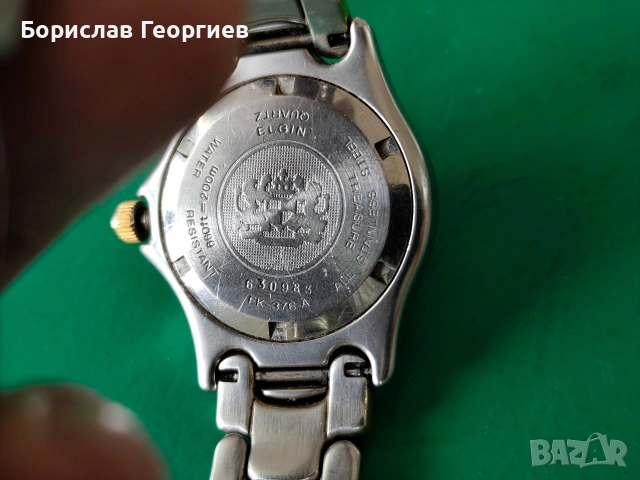 Кварцов часовник Elgin fk-376-a usa, снимка 4 - Мъжки - 53858065