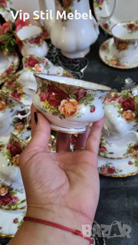 Сервиз Royal Albert, Old County Rose , снимка 7 - Сервизи - 52809753