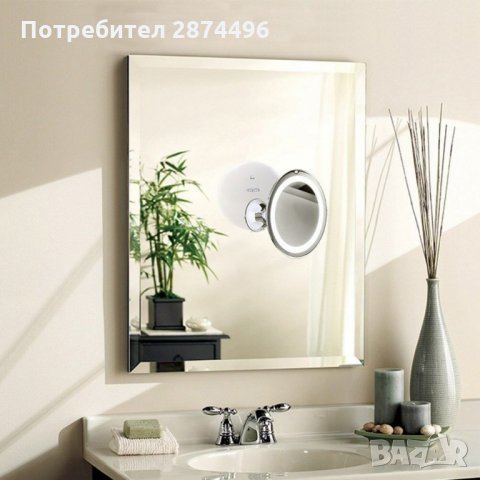 2234 Огледало за грим с LED светлина и увеличение 10Х, снимка 4 - Козметика за лице - 35787137