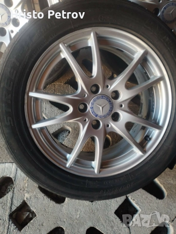 Летни гуми с джанти Мерцедес В класа,втора употреба