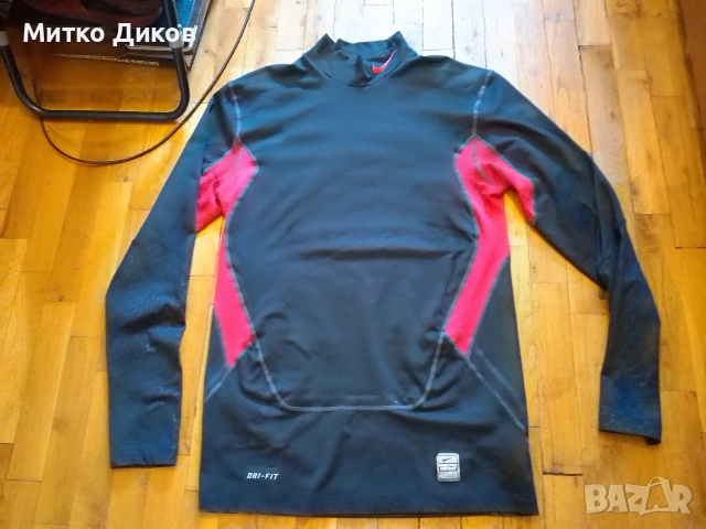 МЪЖКА ТЕНИСКА NIKE PRO COMBAT, КОМПРЕСИОННА, С ДЪЛЪГ РЪКАВ, СПОРТНА, РАЗМЕР ЗА ВЪЗРАСТНИ L