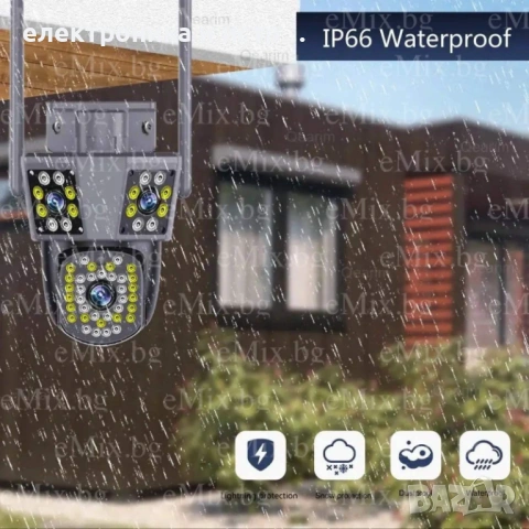 Три обективна камера ULTRA HD, 9MP , снимка 5 - Камери - 53160375