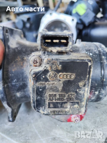 Дебитомер за въздух 058133471 AFH60-10B VW Audi Skoda, снимка 2 - Части - 50792610