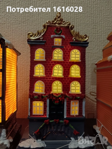 Нови LED светещи Къщи за изграждане на Коледни селца., снимка 4 - Ракли - 51007657