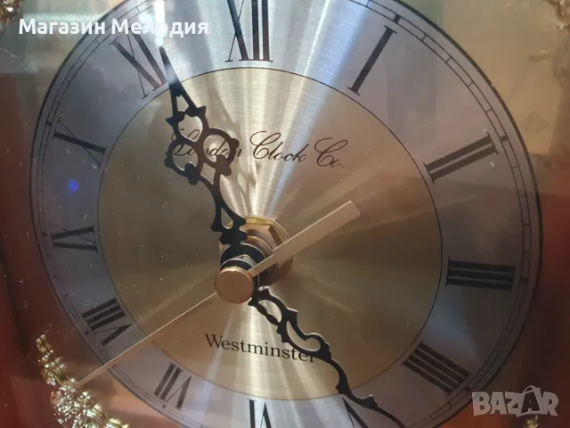Настолен английски часовник Westminster 4x4. Кварц. В перфектно състояние. Има различни мелдии, крат, снимка 6 - Други - 49371441