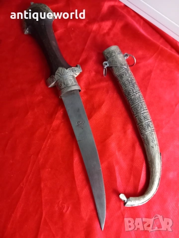 Сребърен Ханджар  Кумая ,Кама  Маркировка, снимка 4 - Антикварни и старинни предмети - 53128971