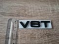 Ауди Audi V6T емблеми надписи черни, снимка 3