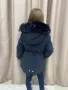 Дебело зимно яке тип парка  Тъмно синьо-4г.6г.8г.10г.12г. Черно-4г.6г.8г.10г.12г. Цена-65 лв, снимка 4