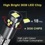 Комплект LED крушки T10 (W5W) 18 SMD диода с CANBUS - 12V-24V/6000K, снимка 4