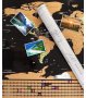 УНИКАЛЕН ПОДАРЪК ЗА ПЪТЕШЕСТВЕНИЦИ, СКРЕЧ КАРТА НА СВЕТА СЪС ЗНАМЕНАТА НА ДЪРЖАВИТЕ - код 2033, снимка 13