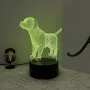 Холограмна 3D LED лампа Лабрадор,RGB Седемцветен Интелигентен Контрол,USB, снимка 7