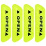 4бр. Светлоотразителнни стикери Open за Автомобил - Зелено, снимка 2