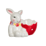 Поставка за великденско яйце Mercado Trade, Зайче с купа, Червен, снимка 2