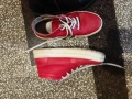 черни боти +червени кожени кецове, снимка 3