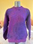 Лилав дамски пуловер, снимка 3
