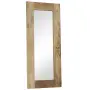 vidaXL Огледало, мангово дърво масив, 50x110 см, снимка 8