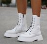 Равни боти - бяла кожа - RB1, снимка 2