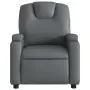 vidaXL Масажен наклоняем стол, сив, изкуствена кожа, снимка 5