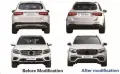 Боди кит S63 AMG за Mercedes GLC X253 SUV 2015–2019, снимка 7
