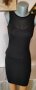 Черна рокля с тюл р-р S, снимка 1 - Рокли - 40854664