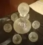 кристален сервиз за ракия , снимка 2