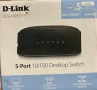 5‑портов бърз Ethernet неуправляем десктоп суич DES-1005D, снимка 1