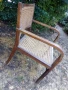 Дърво и ратан, ретро кресло, снимка 3