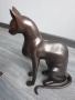 38см-10кг Risner статуетки/2бр чифт бронзови скулптури/фигури на египетски котки, снимка 5