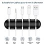 Щипки - държачи за кабели UNBREAKCable, органайзер за кабели - черни, снимка 5