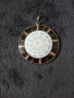 Сребърен медальон с черупка Окото на Шива, снимка 2