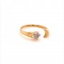 Златен дамски пръстен 1,89гр. размер:57 14кр. проба:585 модел:14250-3, снимка 3