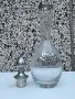 Кристално шише с метален обков от Портогалия, снимка 2