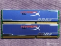 RAM памет 4GB (2x2GB) Kingston HyperX blu, DDR3 1600MHz, снимка 1