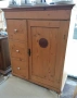 Оригинален винтидж шкаф за хляб ''Brotschrank''  от масивен бор. Автентичен модел., снимка 1