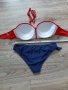 Бански половинки червен син горнище долнище , снимка 2