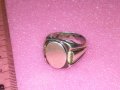 СТАР АРИСТОКРАТИЧЕН СРЕБЪРЕН ПРЪСТЕН ВИСОКА ПРОБА СРЕБРО 925 РЕТРО БИЖУ РЪЧНА ИЗРАБОТКА 41883, снимка 12
