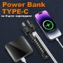 Мощен акумулаторен лазерен LED фенер прожектор Power Bank за лов риболов къмпинг туризъм аварии, снимка 5
