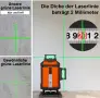 Лазерен нивелир TakamineTech с кръстосани линии, зелени диоди, 4 x 360 градуса, 5200 mAh, снимка 3