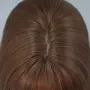 Дълга кафява перука 80 см с леки вълни и бретон, снимка 11