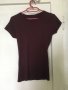 Тениска цвят Бордо, размер S/M, снимка 1 - Тениски - 40859309
