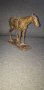 Стара дървена статуетка кон, снимка 1 - Антикварни и старинни предмети - 41667571