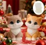 3D голямо усмихнато коте котка силиконов молд форма свещи гипс сапун смола фондан декорация торта , снимка 3