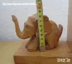 Голям стар дървен ограничител за книги, фигура, дърворезба Bookend, снимка 17