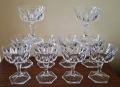 D'ARQUES - Френски кристал сервиз чаши кристални за десерти мелба сладолед шампанско 10 броя , снимка 1