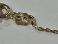 Златен синджир 14к с висулка сърце, снимка 3