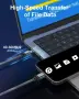 ZBF 100W USB C магнитен кабел за зареждане, 2 в 1 кабел за зарядно за Type-C , снимка 4