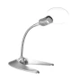 Увеличителна настолна лупа с LED осветление лед лампа регулируемо чупещо се рамо за четене гоблени, снимка 5